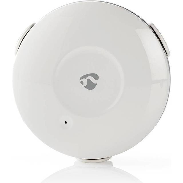 Nedis Smart WiFi Water Sensor, Flood and Leak Detector, Alarm and App Notification Alerts, works with Alexa or Google Home