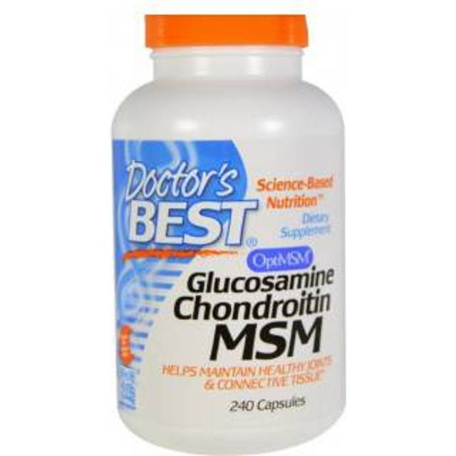 Doctor's Best Glucosamine Chondroitin MSM with OptiMSM 240 Capsules