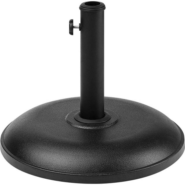 Round Parasol Base Concrete Black