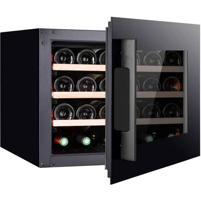 Pevino Majestic 24 bottles - Single zone - Black glass front - Integrated