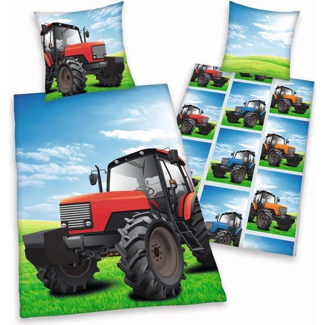 Traktor Sengetøj - 100 procent bomuld