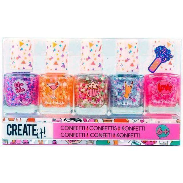 Create It! Konfetti Neglelak Set 5-pack