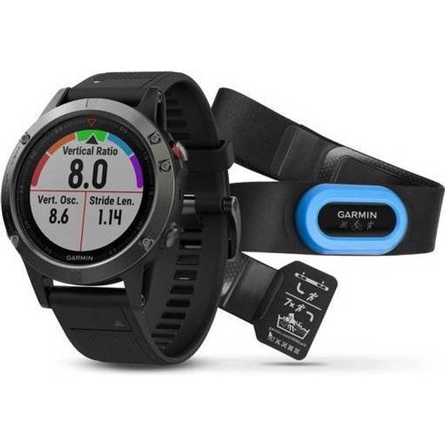 Garmin Fenix 5 Gray with black strap, performer pack
