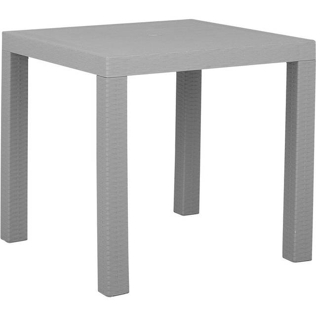 Beliani Garden Dining Table 80 x 80 cm Grey FOSSANO, Grey