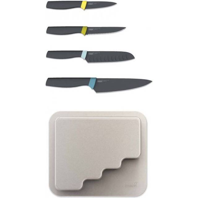 Joseph Joseph DoorStore Knives 4-Piece Elevate Knife Set with in-Cupboard Storage case, Multi