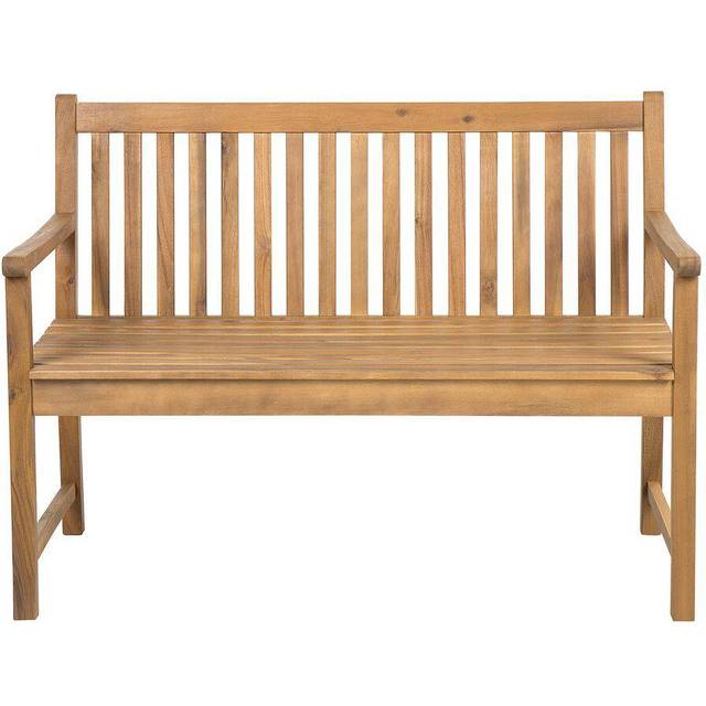 Garden Bench VIVARA 120 cm Certified Acacia Wood Light Brown