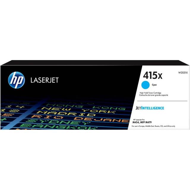 Hp 415x original toner cartridge w2031x cyan sealed vat included