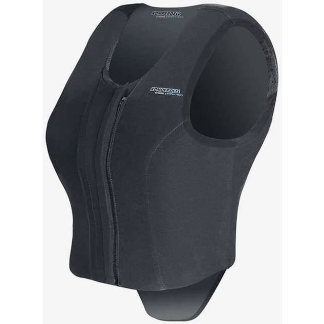 Säkerhetsväst Front Zip Slim Fit Komperdell Svart