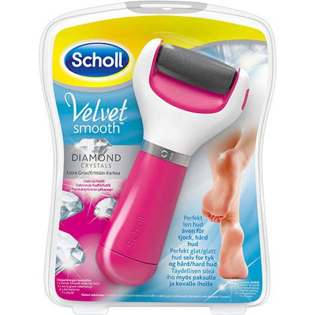 Scholl Velvet Smooth Diamond Crystals - Fodfil test - Dinskønhed.dk