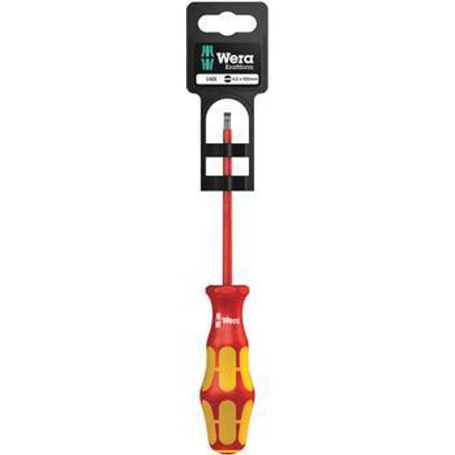 Wera 160 i SB VDE Kraftform Plus Slotted Screwdriver 4mm 100mm