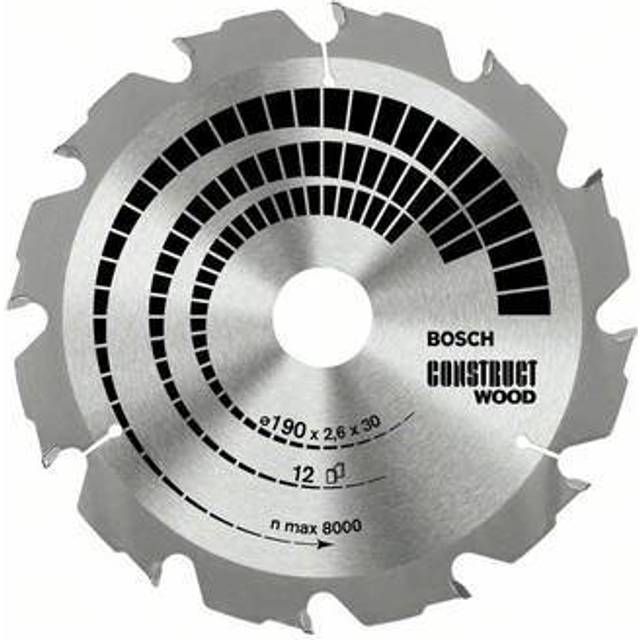 Bosch Construct Wood Cutting Saw Blade 184mm 12T 16mm