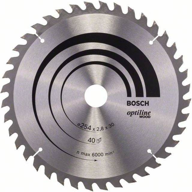 Bosch 2608640443 Optiline Wood 254 x 30mm Circular Saw Blade 40T