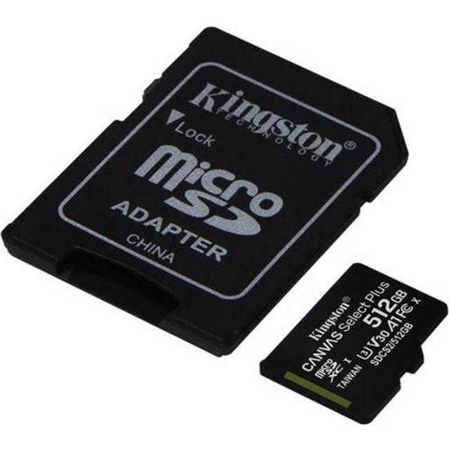 Kingston MicroSD Card Canvas Select Plus 512GB Class 10 + Adapter SDCS2/512