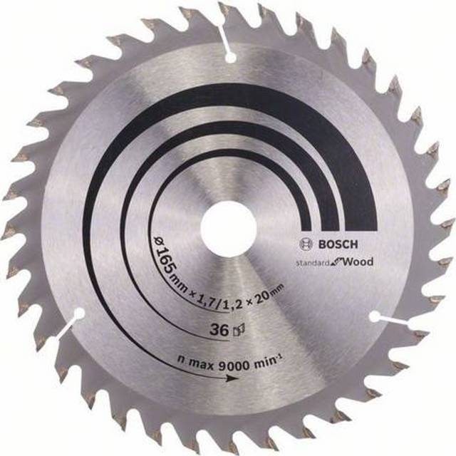 Bosch Optiline Wood Cutting Saw Blade 165mm 36T 20mm