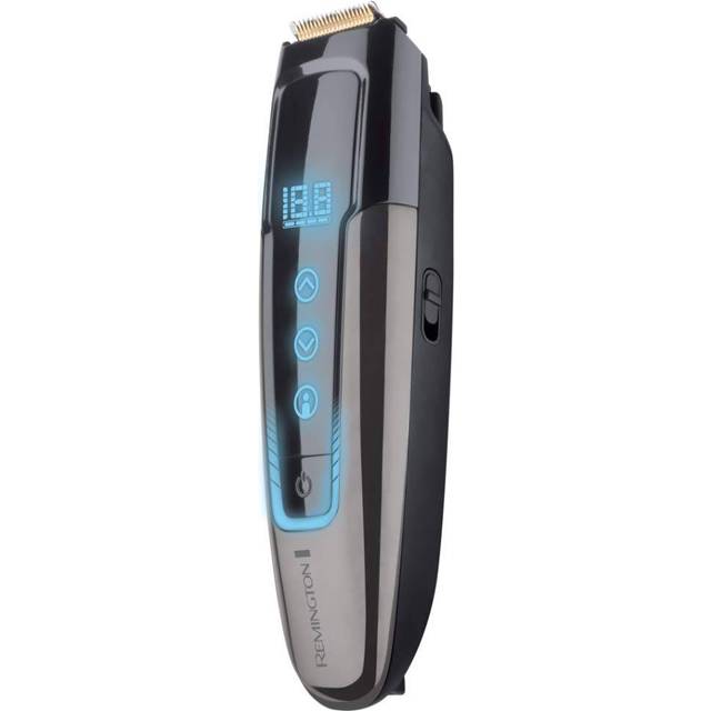 Remington skäggtrimmer med digital touchskärm, 175 längdinställningar med 0.1mm intervall, litiumbatteri, upp till 50min användningstid, USB-laddare, förvaringsväska, Touch Tech MB4700