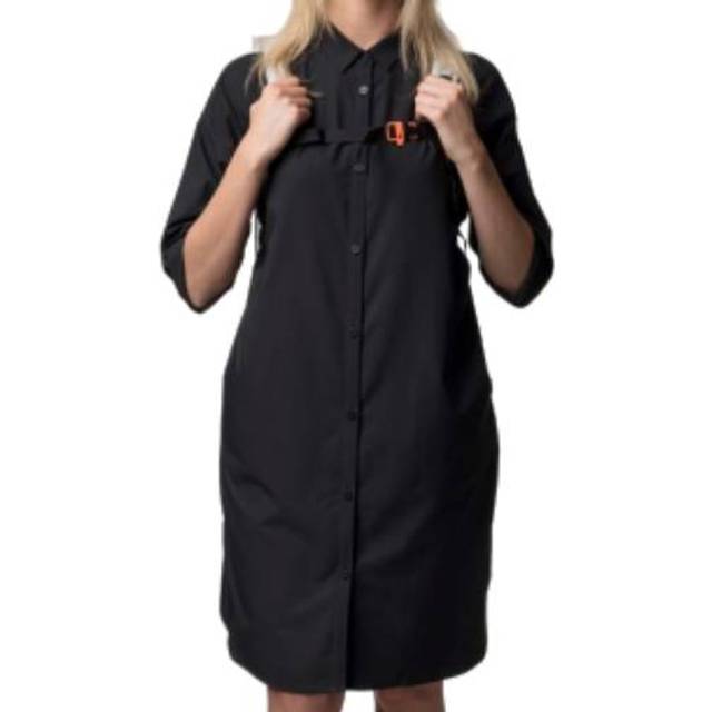 Route Shirt Dress W True Black (S) - Svart (S)