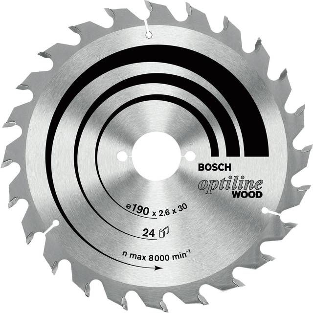 Bosch 2608641171 Optiline Wood 160 x 20mm Circular Saw Blade 24T