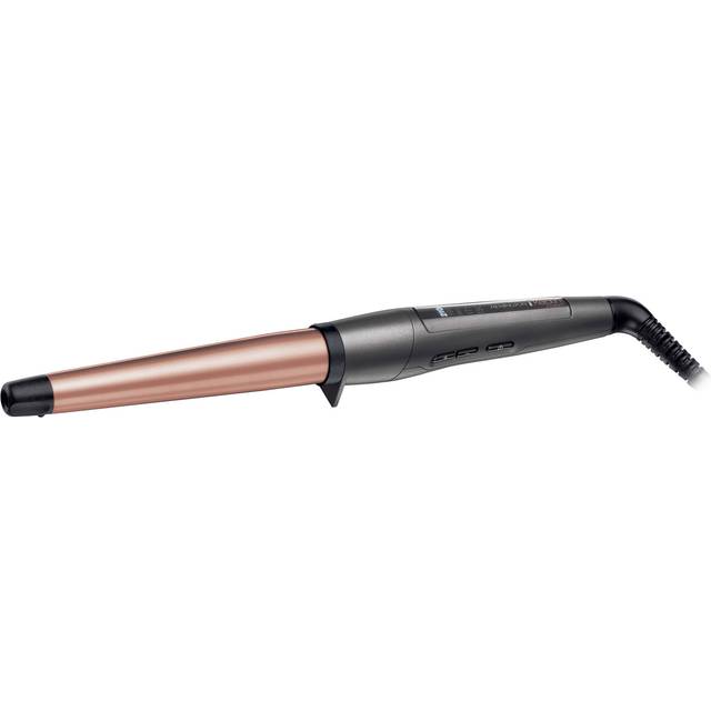 Remington wand, 19-25 mm konisk locktång med sträv yta för bättre grepp, keramisk beläggning, 5 temperaturinställningar upp till 210°C, PRO+ innebär 185°c, 3m sladd, Keratin Protect CI83V6