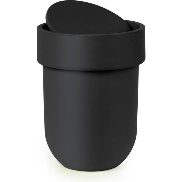 TOUCH Umbra Touch Trash Can with Lid, 1.6 Gallon (6L) - White (6L)