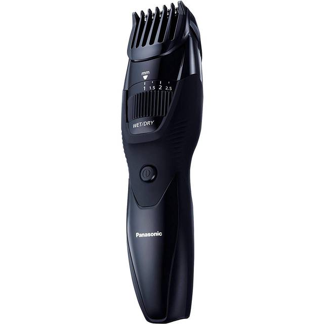 Panasonic ER-GB42 Wet & Dry Electric Beard Trimmer for Men with 20 Cutting Lengths, Standard UK 3 pin Plug, Black, 50 min usage