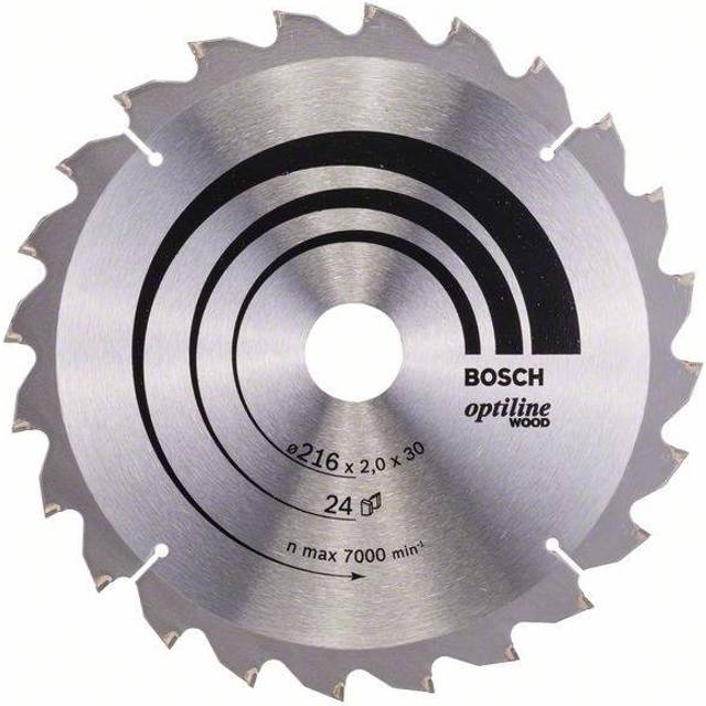Bosch 2608640431 Optiline Wood 216 x 30mm Circular Saw Blade 24T