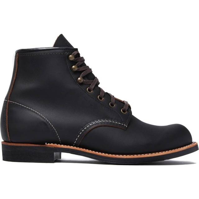 Red Wing Blacksmith Leather Men's Ankle Boots - Black Prairie Leather - UK 8.5