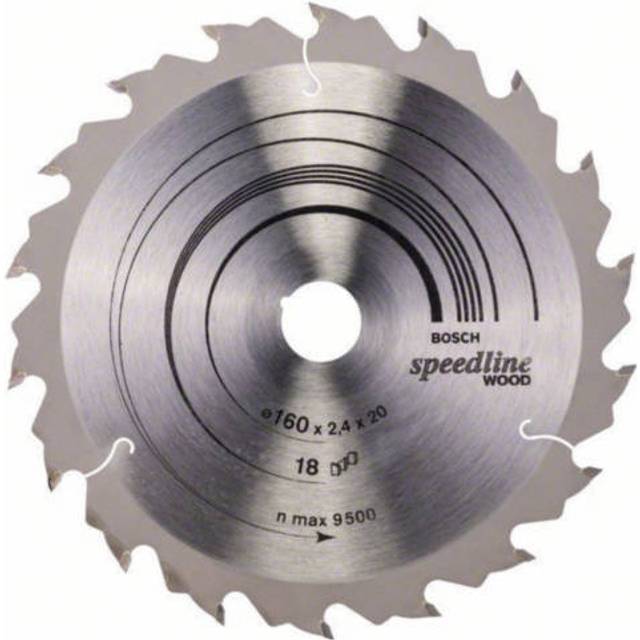 Bosch Speedline Wood Cutting Saw Blade 160mm 18T 20mm