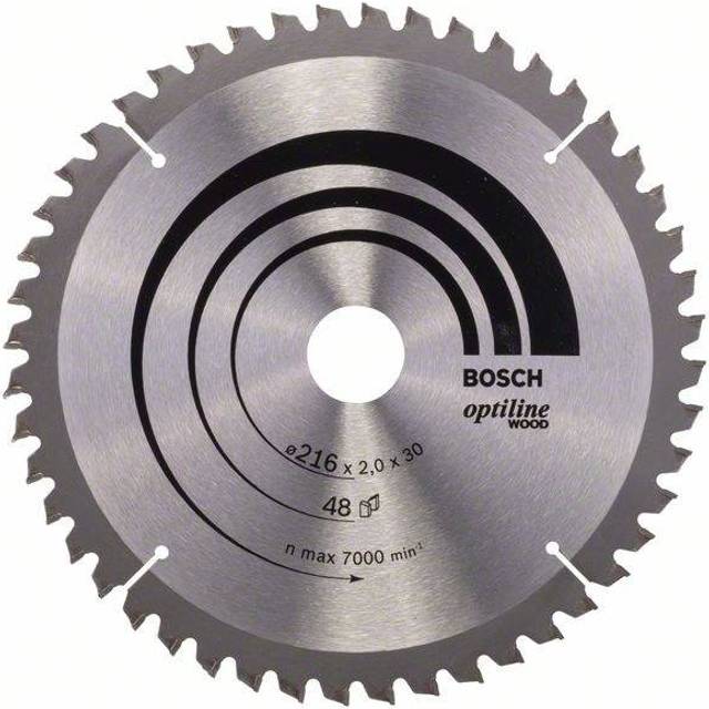 Bosch 2608640432 Mitre Saw Blade Optiline for Wood 216 x 30 x 2.0m...