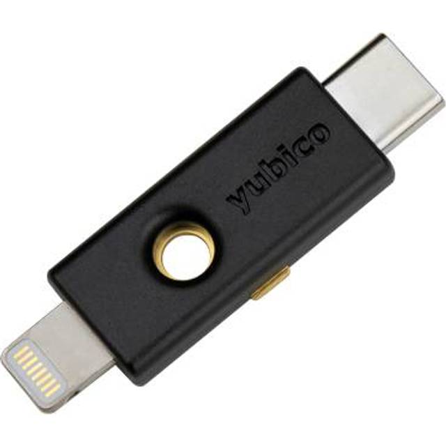 Yubico YubiKey 5Ci - Two Factor Authentication Android/PC/iPhone Security Key, Dual Connectors for Lighting/USB-C - FIDO Certified USB Password Key,