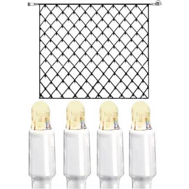 Star Trading 3x3m vitt ljusnät 192 blå lampor System LED