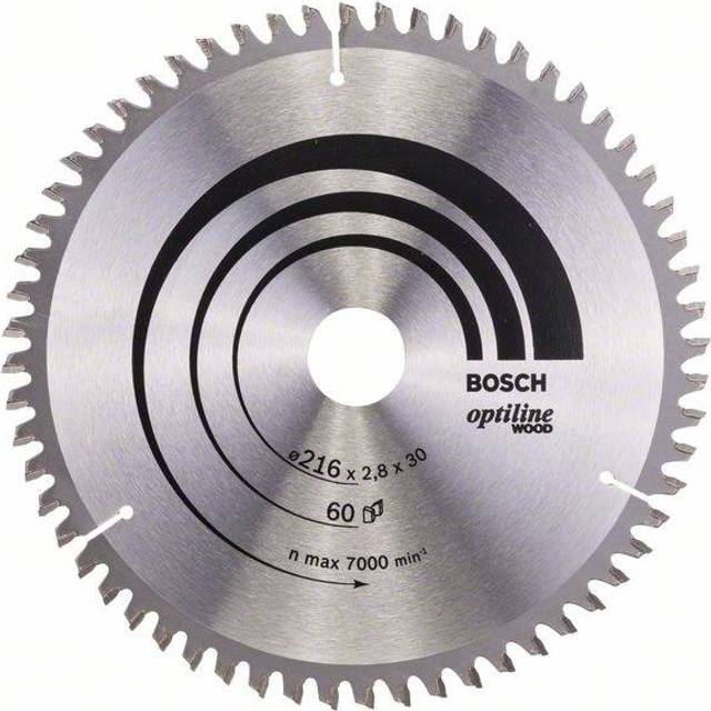 Bosch 2608640642 Optiline Wood 216 x 30mm Circular Saw Blade 48T