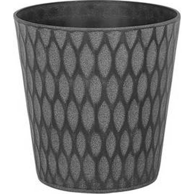 Plant Pot LAVRIO Stone 36 cm Dark Grey