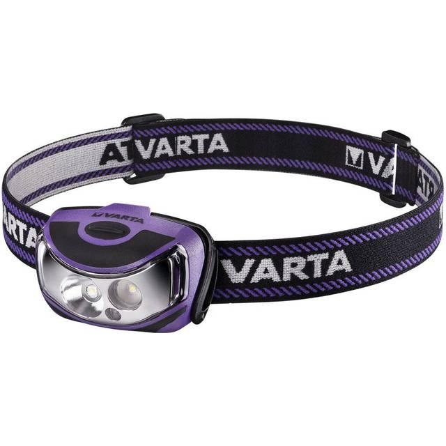 VARTA Light Torch Head lamp Robust (Drop Test 2 m) and Splash-Proof (IPX4) housing, Purple