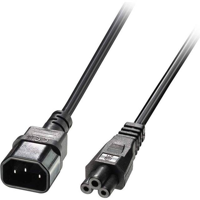 Lindy 30342 3m IEC C14 To IEC C5 Cloverleaf Extension Cable