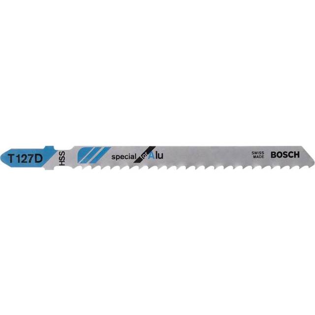 Bosch T127D Jigsaw Blades Metal & Plastic Cutting (Pkt 5)