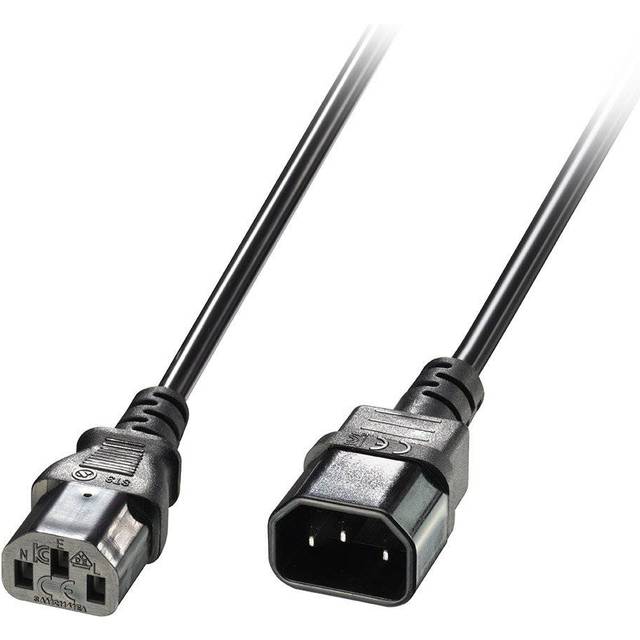 1m IEC Extension Cable, Black