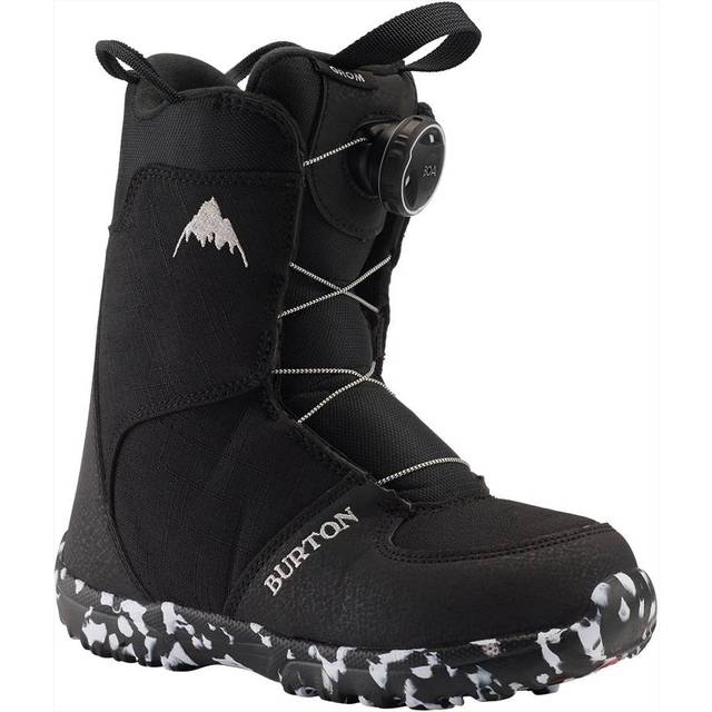 Burton Grom Boa Kid's Snowboard Boots, UK 11K Black 2024 - Black/White