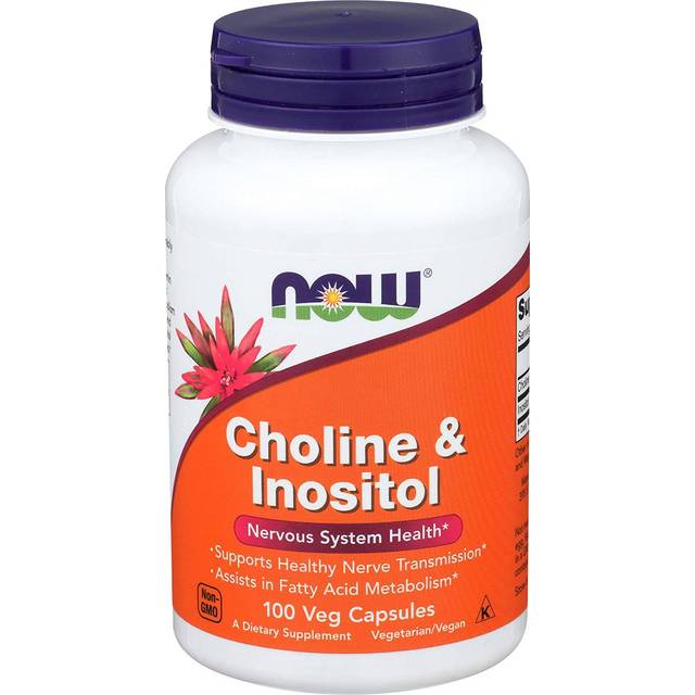 NOW Choline & Inositol 100 Veg Capsules