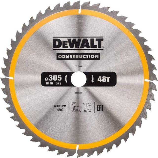 DeWalt DT1959-QZ Construction Circular Saw Blade - 305mm x 48T