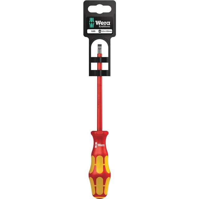 Wera 05100004001 Kraftform Plus 160i VDE Ins S/Driver Slotted Tip ...