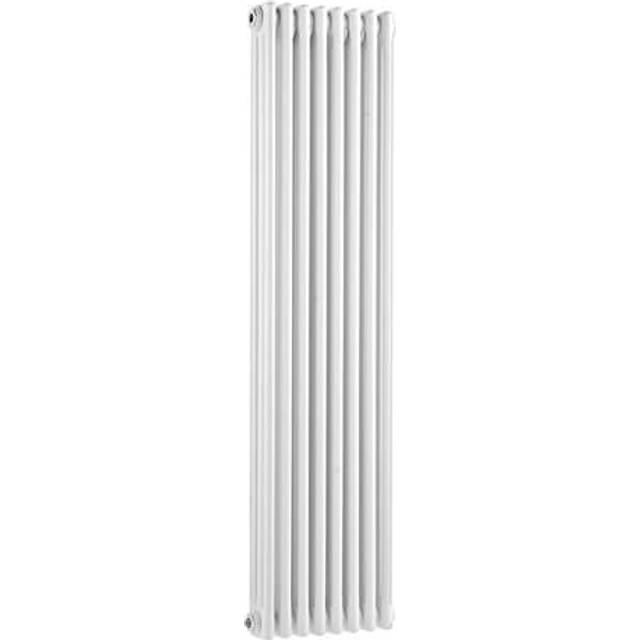 Colosseum 3-Column Vertical Radiator 1500mm h x 368mm w - White - Hudson Reed