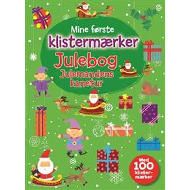 Julebog med klistermærker - Julemandens kanetur (Hæftet)