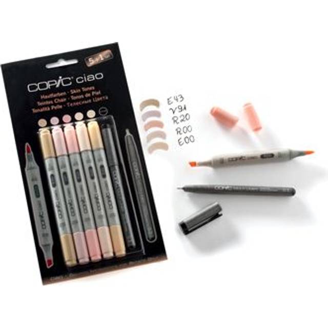 COPIC Ciao Marker 5+1 Skin Tones Set