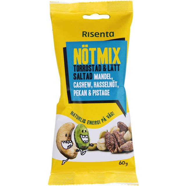 Risenta Nötmix torrostad & lätt saltad 60 g
