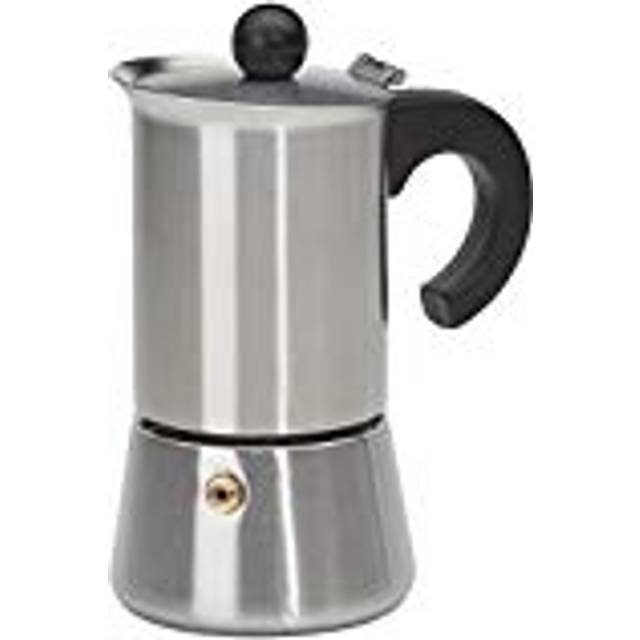 IBILI Indubasic espressomaskin, rostfritt stål, lämplig för induktion, 2 koppar, 100 ml
