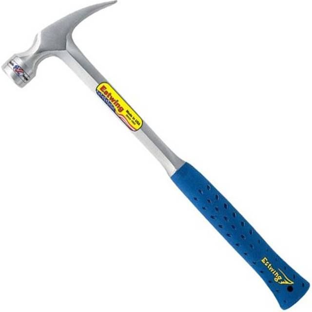 Estwing E328S 28oz Straight Claw Framing Hammer Blue Shock Reduction Grip Length 406mm