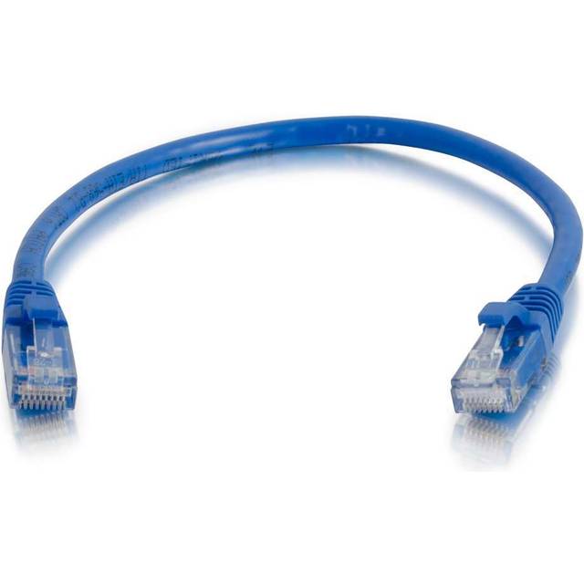 C2G 0.3m Cat6 Booted Unshielded (UTP) Network Patch Cable – Blue