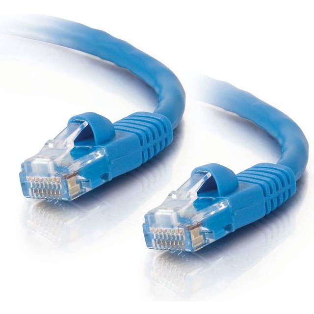 C2G 0.3m Cat5e Booted Unshielded (UTP) Patch Cable - Blue