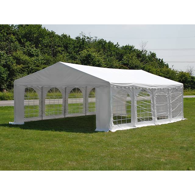 Partytelt Festtelt Original 6x8m PVC, Grå/Hvid