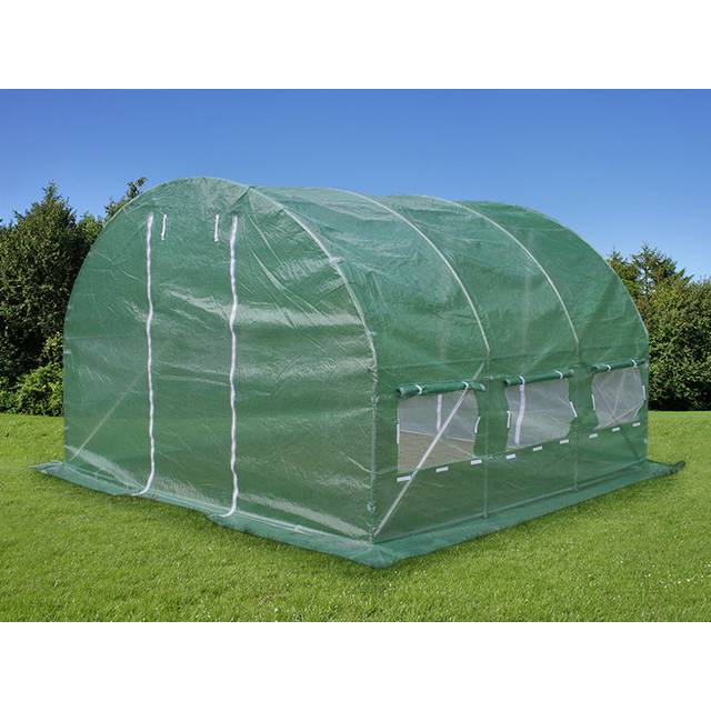 Dancover - Polytunnel Greenhouse 3x3x2 m, 9 m², Green
